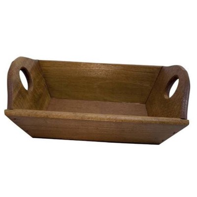 Ψωμιέρα ξύλινη σκαφάκι στοιβαζόμενη διαστάσεων 29x18x6,5hcm