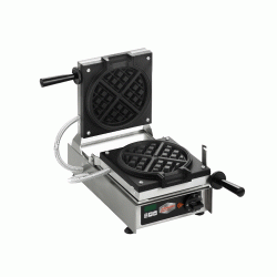 Συσκευή κάθετου ψησίματος Helios 1,6kW για βάφλα στρογγυλή με αποσπώμενες πλάκες αλουμινίου με αντικολλητική επίστρωση Americano διαστάσεων Ø185x30mm Neumaerker