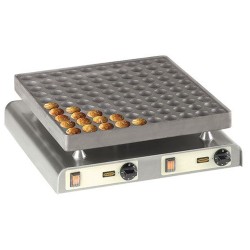 Συσκευή για βαφλομπαλίτσες Poffertjes Poffi 100 ανοξείδωτης κατασκευής με βαρύ μαντέμι Συσκευή για βαφλομπαλίτσες Poffertjes Poffi 100 ανοξείδωτης κατασκευής με βαρύ μαντέμι