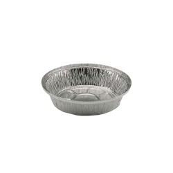 Σκεύος αλουμινίου στρογγυλό (μακαρονάδας) με χωρητικότητα 690cc και διαστάσεις Φ18,4x3,7cm συσκευασία 100 τεμαχίων