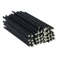 Χάρτινα καλαμάκια JUMBO 1/1 σε μαύρο χρώμα συσκευασία 250 τεμαχίων Χάρτινα καλαμάκια JUMBO 1/1 σε μαύρο χρώμα συσκευασία 250 τεμαχίων