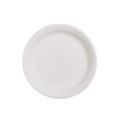 Χάρτινα πιάτα λευκά διαμέτρου Φ19.5cm σε συσκευασία 10 τεμαχίων
