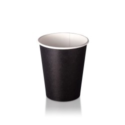 Ποτήρι χάρτινο μονότοιχο 14oz για ζεστά και κρύα ροφήματα σε μαύρο χρώμα συσκευασία 50 τεμαχίων Ποτήρι χάρτινο μονότοιχο 14oz για ζεστά και κρύα ροφήματα σε μαύρο χρώμα συσκευασία 50 τεμαχίων