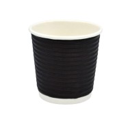 Χάρτινο ποτήρι γκοφρέ Ripple 4oz (62mm) για ζεστά και κρύα ροφήματα συσκευασία 25 τεμαχίων Χάρτινο ποτήρι γκοφρέ Ripple 4oz (62mm) για ζεστά και κρύα ροφήματα συσκευασία 25 τεμαχίων