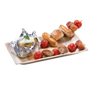 Δίσκος Ορθογώνιος 17x12cm Από Φοινικόφυλλα, Βιοδιασπώμενο