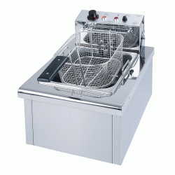 Μονή επαγγελματική φριτέζα ανοξείδωτη με ψηφιακό χρονόμετρο 13Lt ελληνικής κατασκευής 6300W M&M PROFESSIONAL