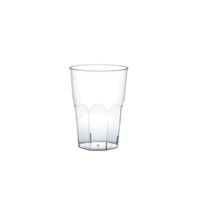 Πλαστικό ποτήρι PS μίας χρήσης 12cl διαφανές σε συσκευασία 50 τεμαχίων