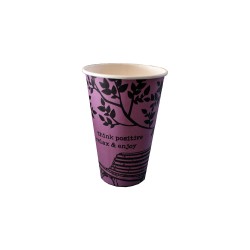 Ποτήρι χάρτινο μονότοιχο CAT 16oz για ζεστά και κρύα ροφήματα σε συσκευασία 50 τεμαχίων Ποτήρι χάρτινο μονότοιχο CAT 16oz για ζεστά και κρύα ροφήματα σε συσκευασία 50 τεμαχίων
