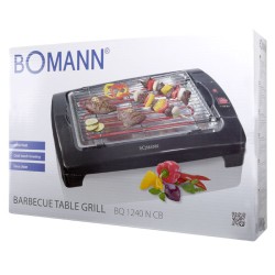 Ηλεκτρική επιτραπέζια ψηστιέρα 2000W με αποσπώμενη σχάρα και αντιστάσεις για εύκολο καθαρισμό και μεταλλικό δίσκος συλλογής υγρών BQ 1240