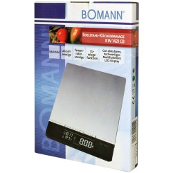 Ψηφιακή ζυγαριά κουζίνας με επιφάνεια μέτρησης από ανοξείδωτο ατσάλι με επιλογή λειτουργίας απόβαρου KW 1421