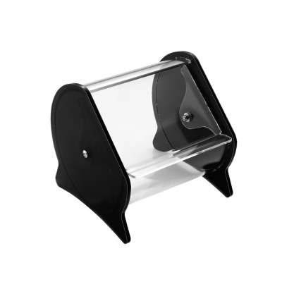 Koυταλοθήκη Plexiglass με πόρτα Roll Top μαύρο 17x15x17cm