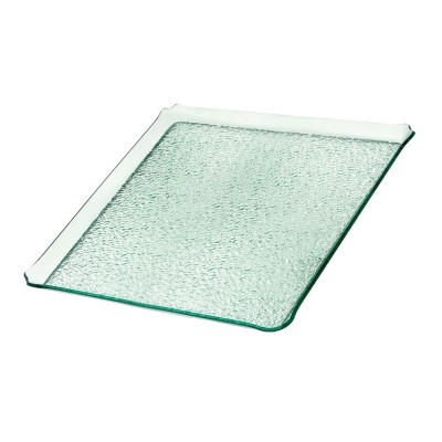 Τετράγωνος ακρυλικός δίσκος παρουσίασης διαφανές glass look GARIBALDI