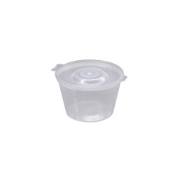 Σωσάκι με ενσωματωμένο καπάκι PP 120ml (4oz) διάφανο συσκευασία 50 τεμαχίων Σωσάκι με ενσωματωμένο καπάκι PP 120ml (4oz) διάφανο συσκευασία 50 τεμαχίων