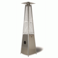 Σόμπα υγραερίου - πύργος 13Kw από ανοξείδωτο ατσάλι με προστατευτικές σχάρες επαγγελματικής χρήσης