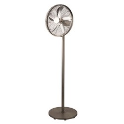 Ανεμιστήρας μεταλλικός VINTAGE με ορθοστάτη inox Φ45cm ισχύος 60W high power περιστρεφόμενος 70°