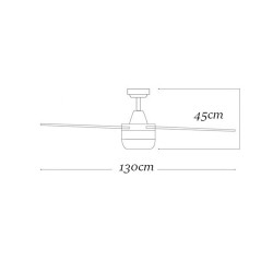 Ανεμιστήρας οροφής 70W με πέντε φτερωτές ιδανικός για καλοκαιρινούς και χειμερινούς μήνες