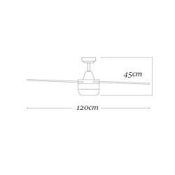 Ανεμιστήρας οροφής 70W με φωτιστικό τηλεχειριστήριο και δυνατότητα αντίστροφης περιστροφής