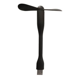 Ανεμιστήρας μίνι σε μαύρο χρώμα ιδανικός για υπολογιστή, laptop, φορτιστή & άλλες συσκευές με έξοδο