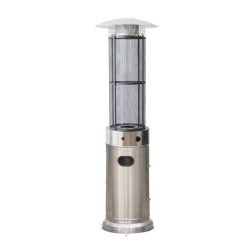 Θερμάστρα υγραερίου κυκλική 1.80m ισχύος 11KW inox (stainless steel) με διακόπτη ασφαλείας για χώρου Θερμάστρα υγραερίου κυκλική 1.80m ισχύος 11KW inox (stainless steel) με διακόπτη ασφαλείας για χώρου