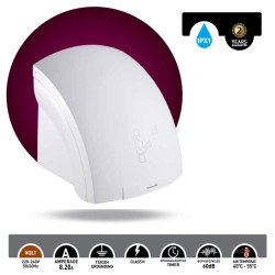 Στεγνωτήρας χεριών 1800W 220-240V 60dB λευκός πλαστικός με χρονοδιακόπτη