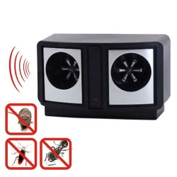 Απωθητικό τρωκτικών εντόμων 1.8W 14x6.8x8.2cm με χρήση υπερήχων 2x160db