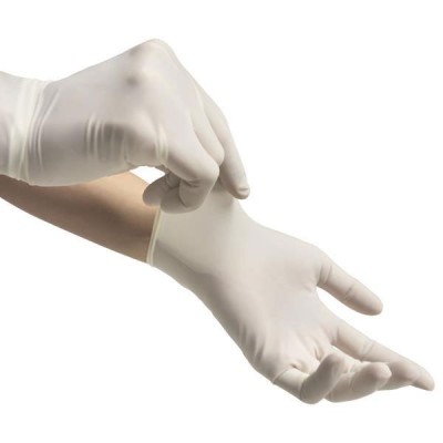 Γάντια Latex μίας χρήσης χωρίς πούδρα μέγεθος Medium συσκευασία 100 τεμάχια