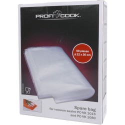 Ανταλλακτικές αεροστεγείς σακούλες διαστάσεων 22x30cm για την συσκευή σφραγίσματος τροφών PC-VK 1015 & PC-VK 1080