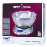 Ανοξείδωτη, ψηφιακή ζυγαριά κουζίνας με  οθόνη LCD 5 ψηφίων PC-KW 1040  PROFI COOK