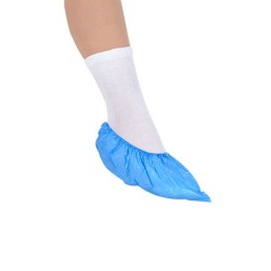 Ποδονάρια πλαστικά με λάστιχο μιας χρήσης 4gr μπλε χρώμα σε συσκευασία 100 τεμαχίων Abena