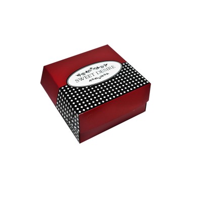 Κουτί ζαχαροπλαστικής με επίστρωση αλουμινίου SWEET DESIRE Νο4 διαστάσεων 16.5x14x8hcm