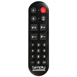 Τηλεχειριστήριο αντικατάστασης με λειτουργία εκμάθησης (LEARN) αριθμητικό πληκτρολόγιο και μεγάλα πλήκτρα Universal