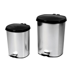 Πλαστικό πεντάλ με εμφάνιση μεταλλικού χωρητικότητας 5 λίτρων