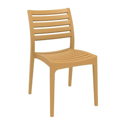Ares μοντέρνα καρέκλα σε έντονο μπεζ χρώμα πολυπροπυλενίου/20% fiber glass για μέγιστη αντοχή με μοντέρνο σχεδιασμό του οίκου SIESTA
