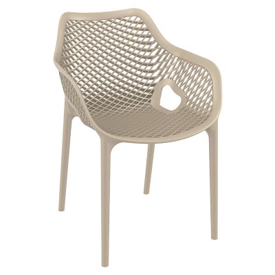Καρέκλα σε εκρού χρώμα, σειρά AIR XL σε μοντέρνα γραμμή με ιδιαίτερο design Siesta