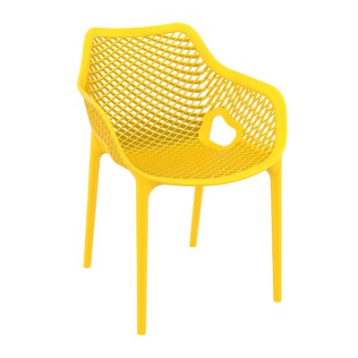 Καρέκλα σε κίτρινο χρώμα, σειρά AIR XL σε μοντέρνα γραμμή με ιδιαίτερο design Siesta