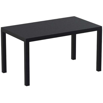Ares τραπέζι του οίκου SIESTA σε μοντέρνο σχεδιασμό και όμορφο μαύρο χρώμα ιδανικό για επαγγελματικούς χώρους 140Χ80X75