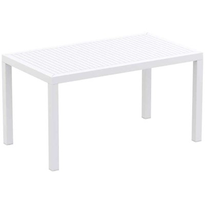 Τραπέζι ιδανικό για επαγγελματικούς χώρους διαστάσεων 140Χ80X75 σε λευκό χρώμα με μοντέρνο σχεδιασμό σειρά Ares SIESTA
