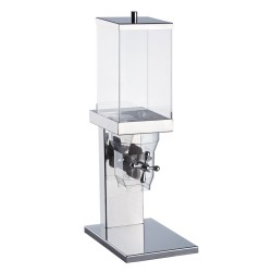 Μονός διανεμητής δημητριακών ανοξείδωτος 18/10 7 lt , 18x27x68cm