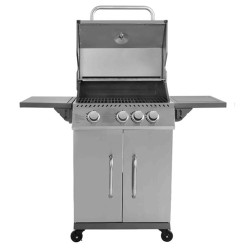 Ψησταριά υγραερίου GS GRILL ELITE 3+1 11,5 kW με καπάκι διπλού τοιχώματος & ανοξείδωτη χειρολαβή
