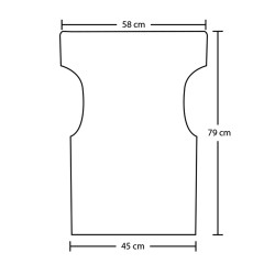 Ανταλλακτικό ύφασμα καραβόπανο για καρέκλα σκηνοθέτη σε χρώμα εκρού σειρά Τorino
