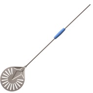 Φτυάρι Πίτσας Στρογγυλό Τρυπητό Φ20 με Μακριά Λαβή, Συνολικό Μήκος 170 cm, Aλουμινίου, GIMETAL