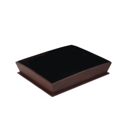Ξύλινη ψωμιέρα κατάλληλη για μπουφέ διαστάσεων 49x42cm χρώμα σκούρο καφέ