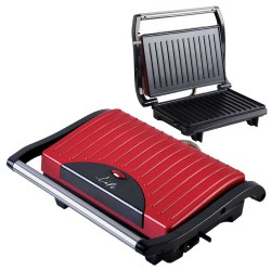 Τοστιέρα ιδιαίτερης αισθητικής κόκκινη με πλάκες grill και πρακτική θερμομονωμένη λαβή 700W STG-101 RED LIFE