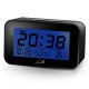 Ψηφιακό ρολόι-ξυπνητήρι με οθόνη LCD θερμόμετρο εσωτερικού χώρου και ημερολόγιο LIFE ACL-201