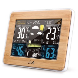 Bamboo μετεωρολογικός σταθμός με ασύρματο εξωτερικό αισθητήρα έγχρωμη οθόνη LCD 5.7