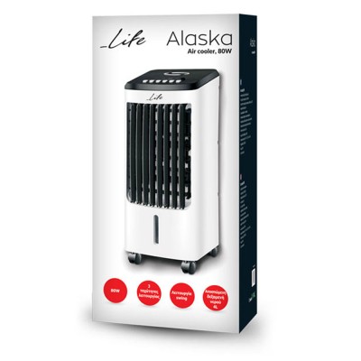 Air cooler με λειτουργία ψύξης μέσω εξάτμισης νερού LIFE Alaska 80W 220V 50Hz για χώρους έως 25τ.μ.