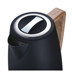 Βραστήρας Premium design 1.7L 2200W σε μαύρο χρώμα με minimal σκανδιναβικό design LIFE RITZ Black