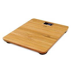 Bamboo ηλεκτρονική ζυγαριά μπάνιου 28x28cm με μεγάλη ψηφιακή οθόνη LCD LIFE NATURE