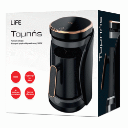 Ηλεκτρικό μπρίκι ελληνικού καφέ LIFE Tabis Premium Design 500W με αισθητήρα υπερχείλισης