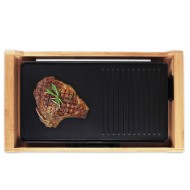 Ηλεκτρική γκριλιέρα Teppanyaki με πλαίσιο από bamboo 1800W LIFE JAPANESE GRILL